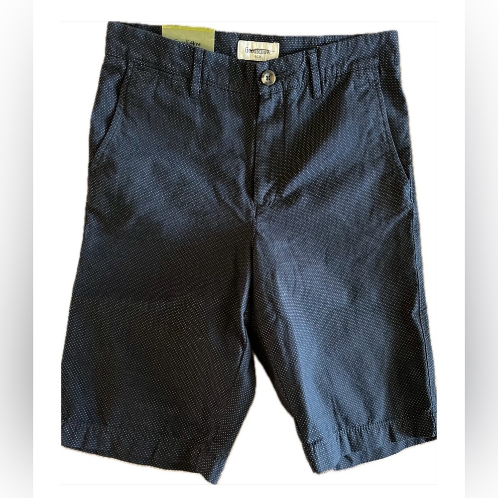 Mens Goodfellow Navy Blue Shorts With White Dot Pattern